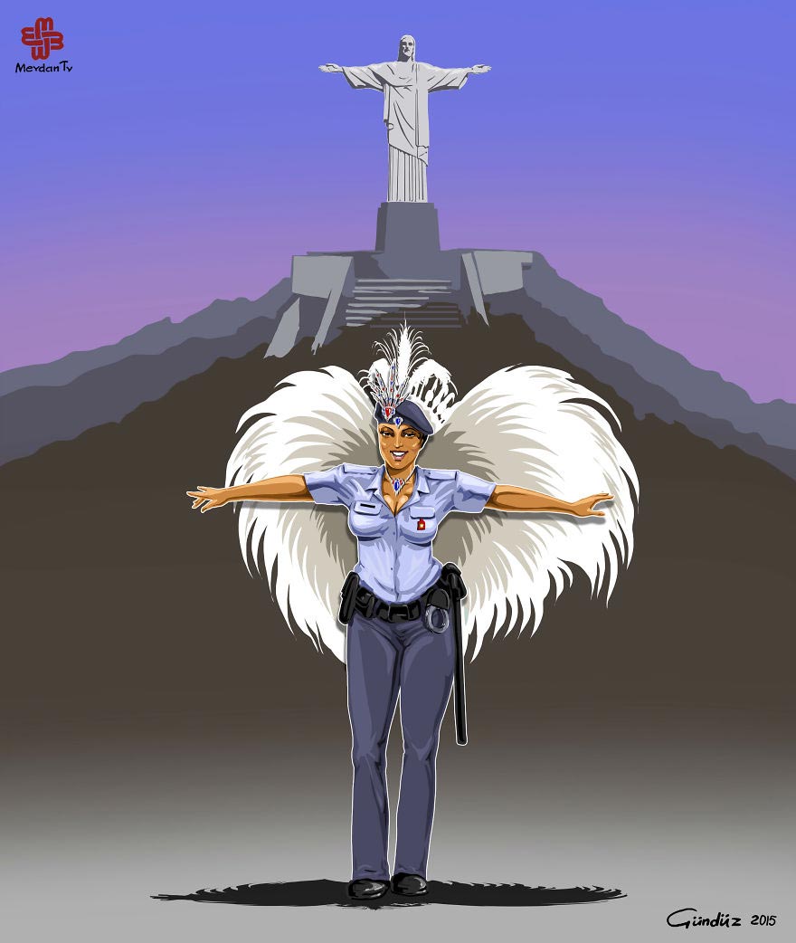 полицейские из разных стран, Гюндуз Агаев, особенности работы полицейских разных стран