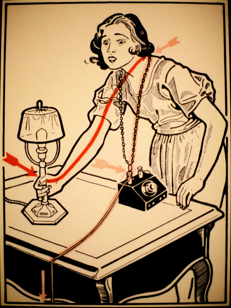 смерть от удара током, способы умереть от удара током, Elektroschutz in 132 Bildern, Стефан Еллинек, Stefan Jellinek