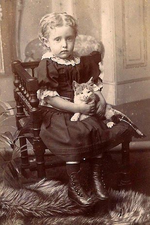 винтажные коты, коты ретро, коты викторианской эпохи