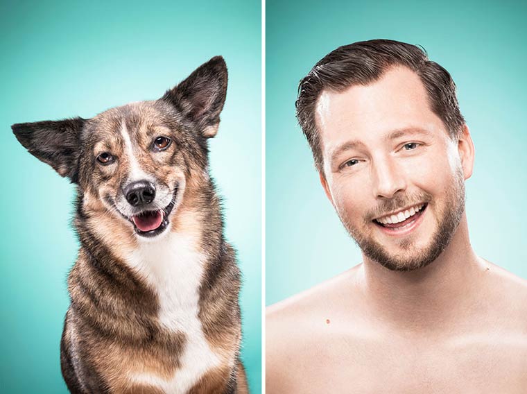 Как собаки: когда фотограф просит людей позировать как их собаки The Dog People? люди и их собаки, люди позируют как собаки, Инес Опифанти, Ines Opifanti, люди похожие на своих собак
