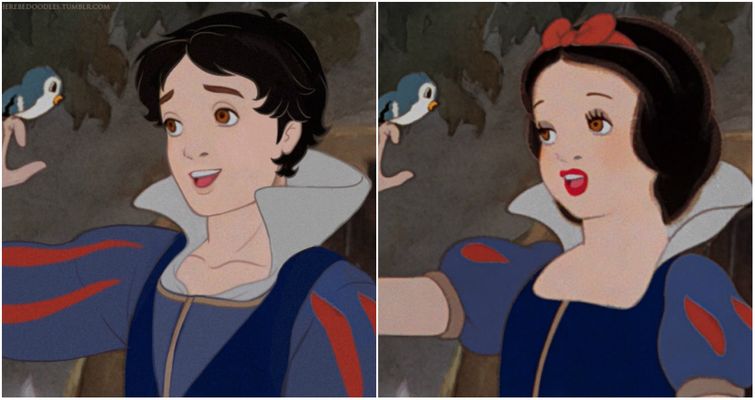 как бы выглядели диснеевские принцессы если бы были принцами, смена пола диснеевских принцесс