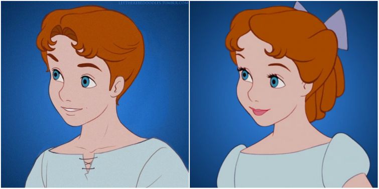 как бы выглядели диснеевские принцессы если бы были принцами, смена пола диснеевских принцесс