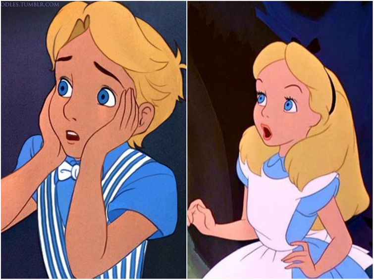 как бы выглядели диснеевские принцессы если бы были принцами, смена пола диснеевских принцесс