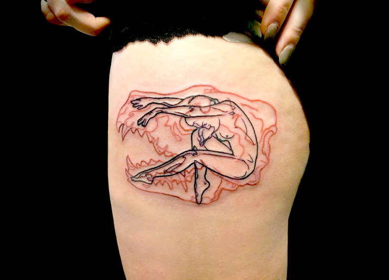 Татуировки, совмещающие женскую красоту с животной сущностью Пабло Пуентес, Pablo Puentes, женская красота животная сущность, девушки и дикие животные