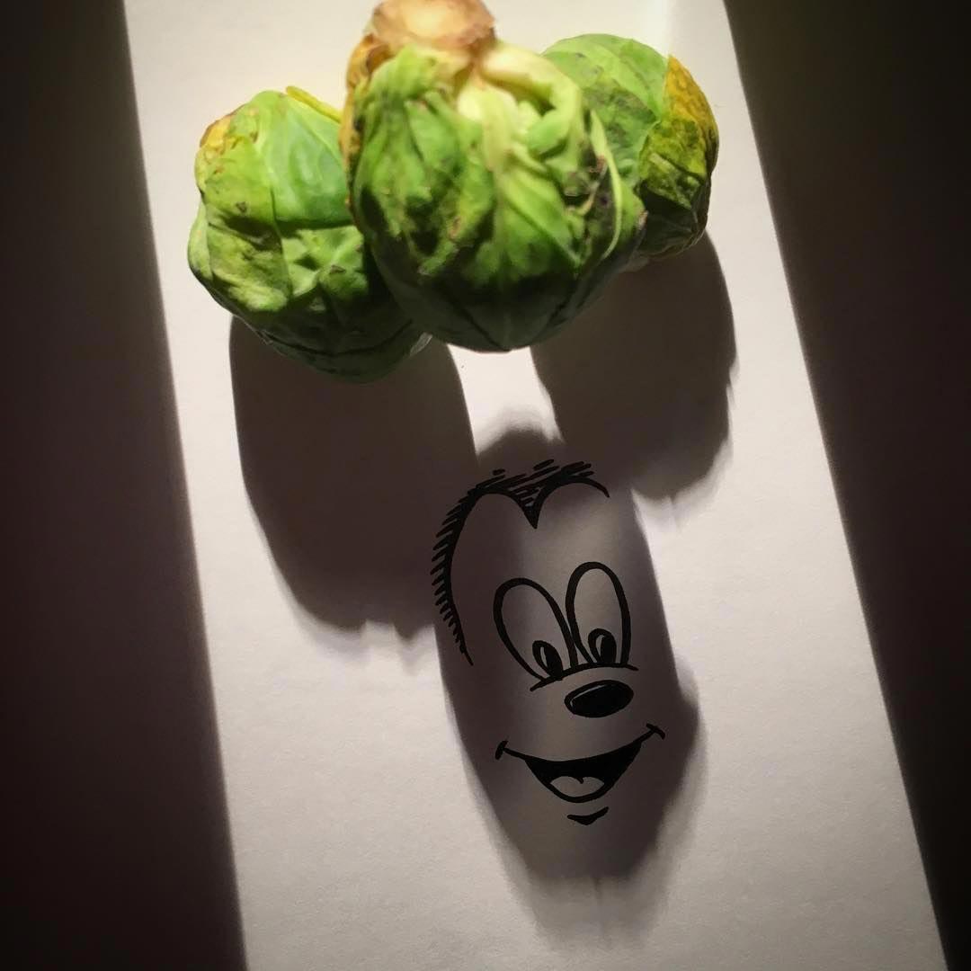 Художник включает тени от повседневных предметов в весёлые иллюстрации Винсент Баль, Vincent Bal, тенелогия, Художник включает тени от повседневных предметов