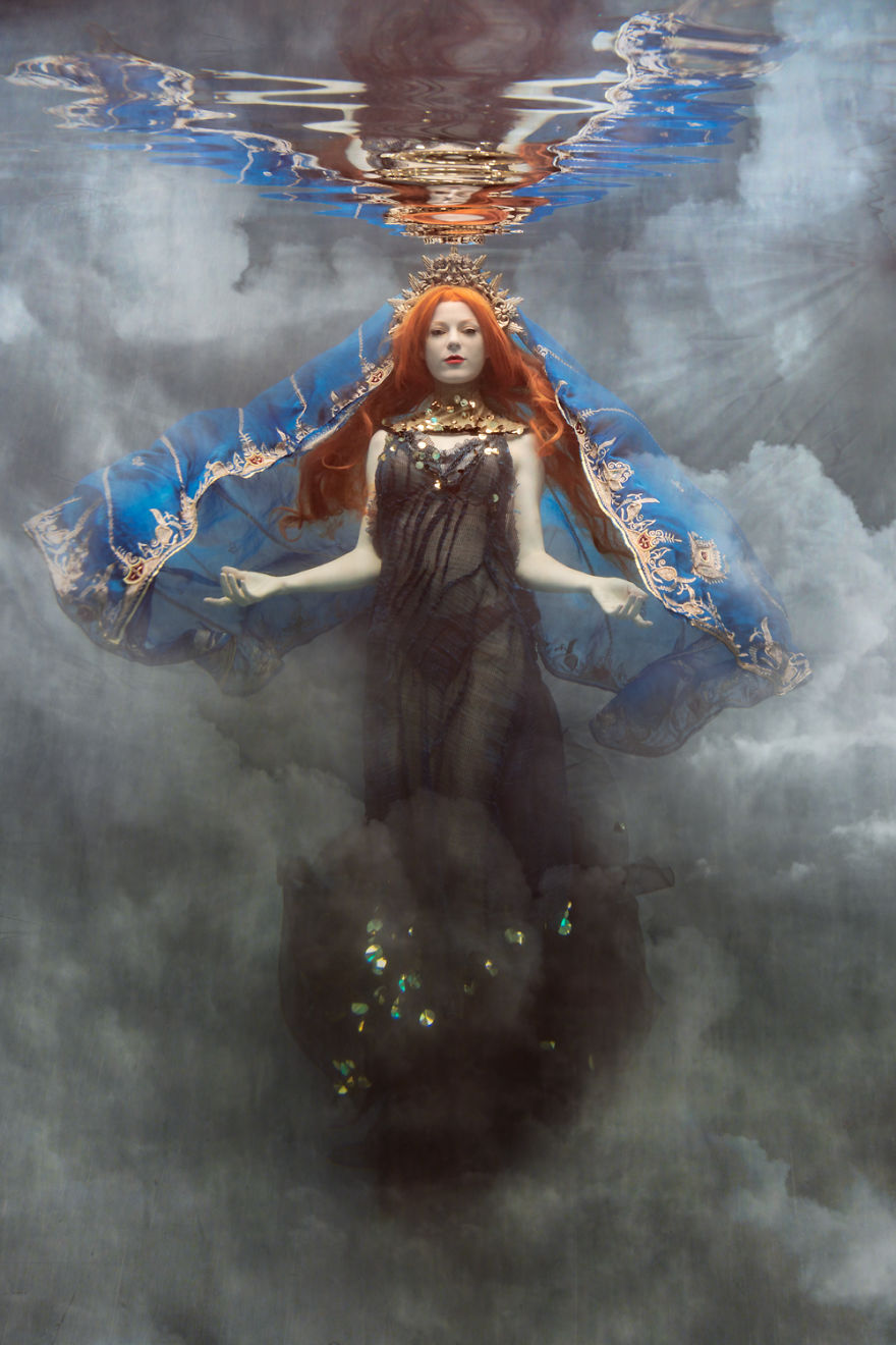 Фантастические подводные снимки, которые помогли фотографу справиться с депрессией Фантастические подводные снимки, драматичные эффектные подводные портреты,