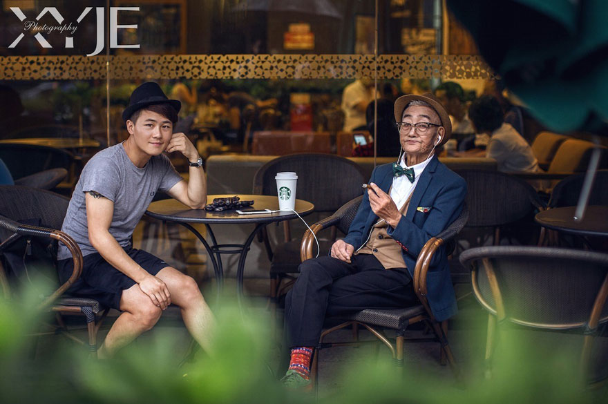 85-летний фермер модель, дедушка превратился в модель, XiaoYeJieXi