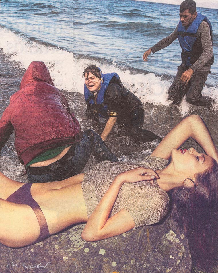 Роскошь и нищета, сатирические коллажи, Джо Уэбб, Joe Webb