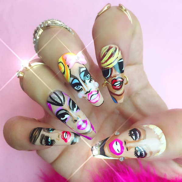 маникюр со знаменитостями, нелепый нейл-арт
