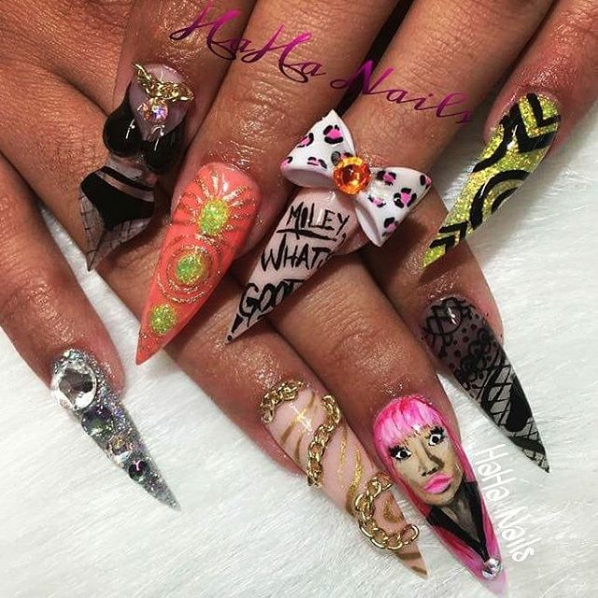 маникюр со знаменитостями, нелепый нейл-арт