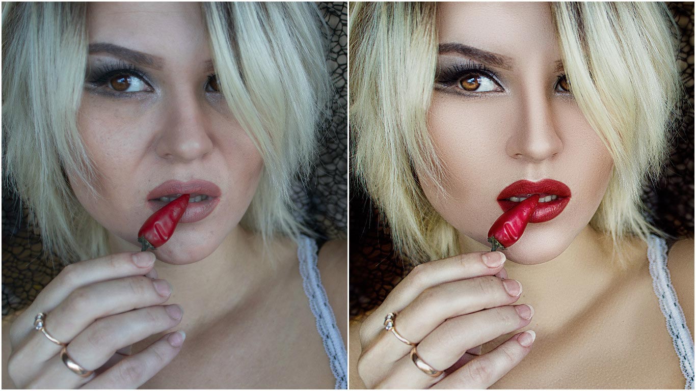 до и после фотошопа, красивый фотошоп