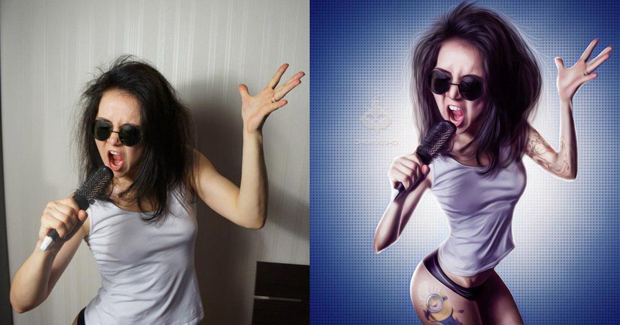 до и после фотошопа, красивый фотошоп