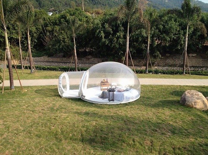 надувная палатка, прозрачная палатка, bubble tent, палатка bubble tent