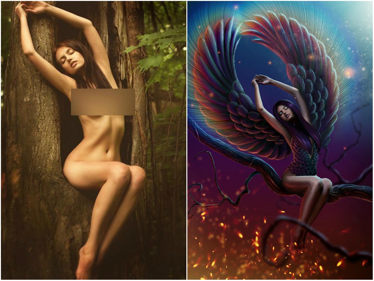 до и после фотошопа, красивый фотошоп