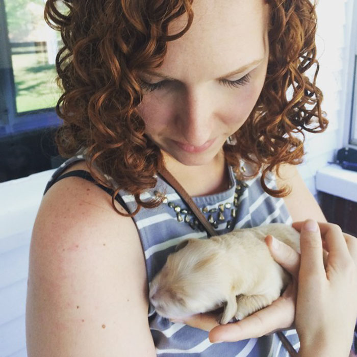 Щенок в брекетах, собака с брекетами