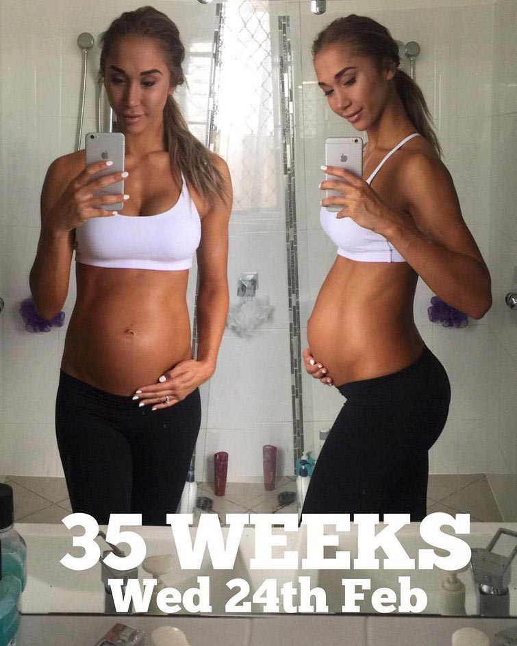 Чонтел Данкан, Chontel Duncan, спортивное тело на 8 месяце беременности, фитнес модель на 8 месяце беременности