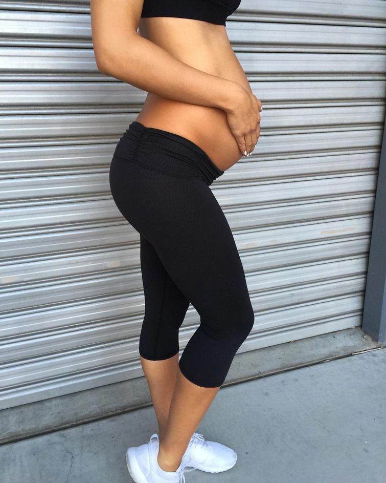 Чонтел Данкан, Chontel Duncan, спортивное тело на 8 месяце беременности, фитнес модель на 8 месяце беременности