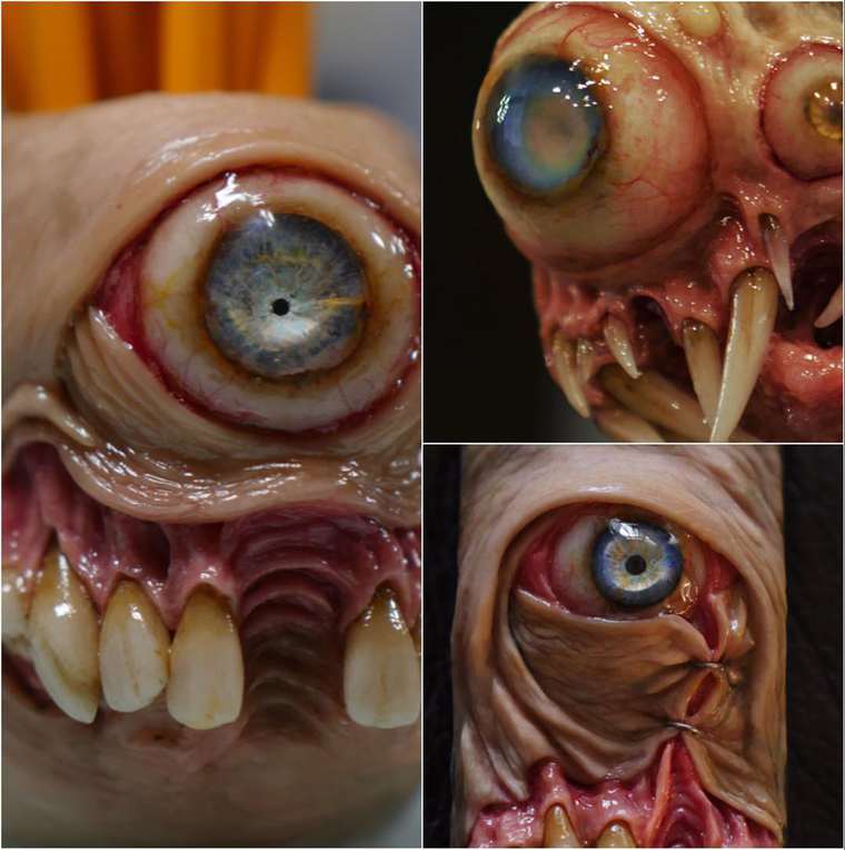 чехлы для смартфонов мутанты, Морган Лоибел,Morgan Loebel, пугающие чехлы для смартфонов, ужасные