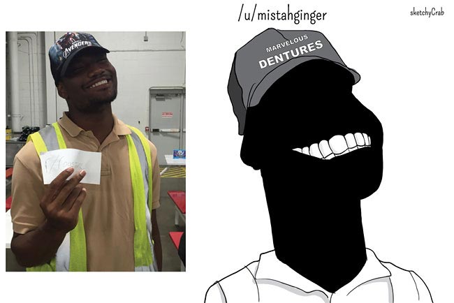 Поджарь меня, roast me, люди просят нарисовать на них карикатуру, sketchyCrab