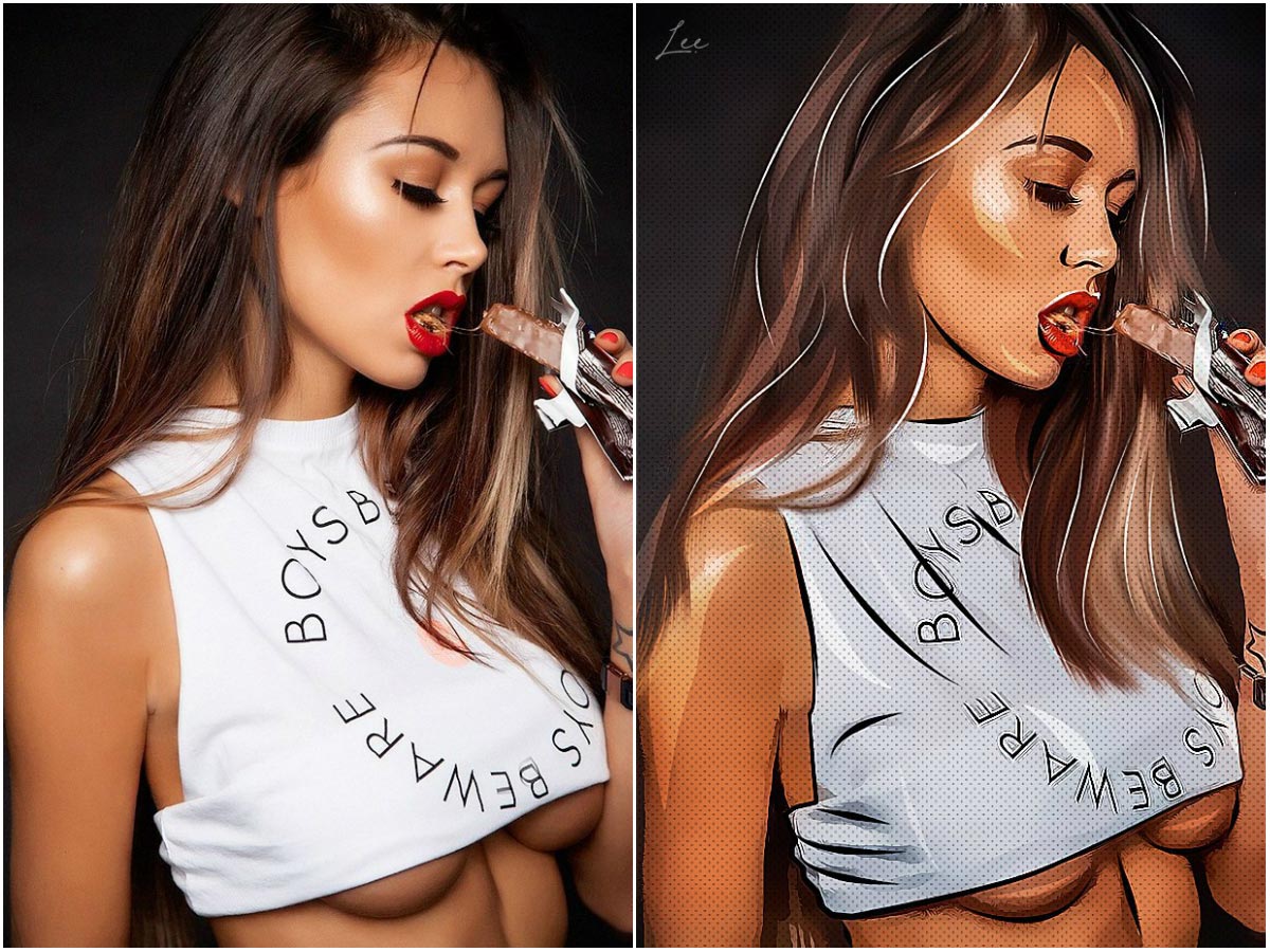 красивый фотошоп, до и после фотошопа