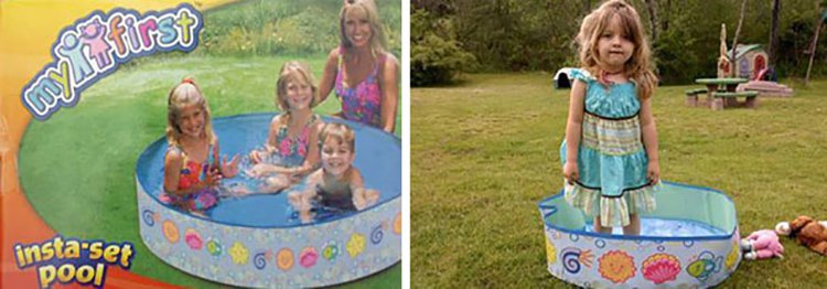 Ожидание против реальности, примеры ложной рекламы