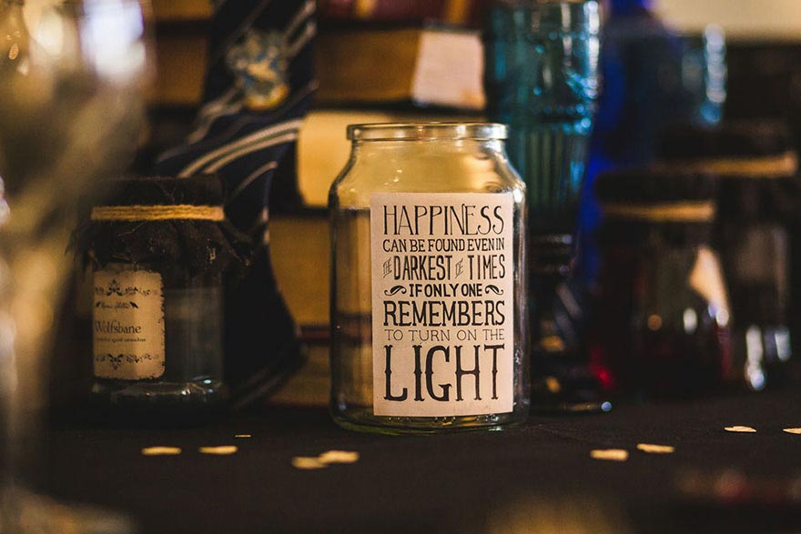 свадьба в стиле Гарри Поттера, свадьба в тематике Гарри Поттера