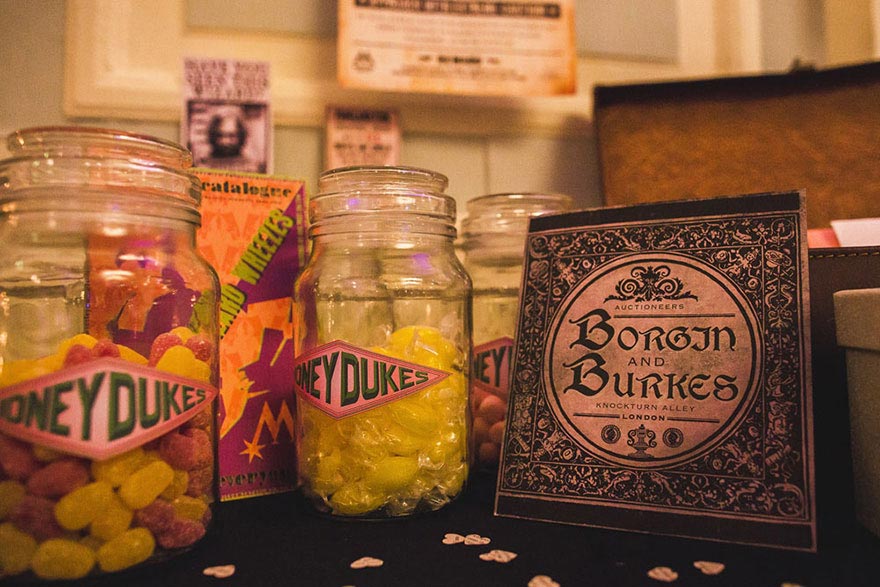 свадьба в стиле Гарри Поттера, свадьба в тематике Гарри Поттера