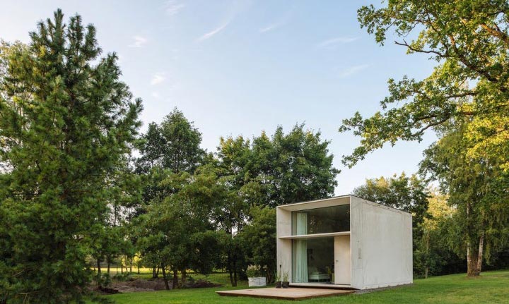 дома KODA, портативные дома из бетона, дом собрать за 4 часа 