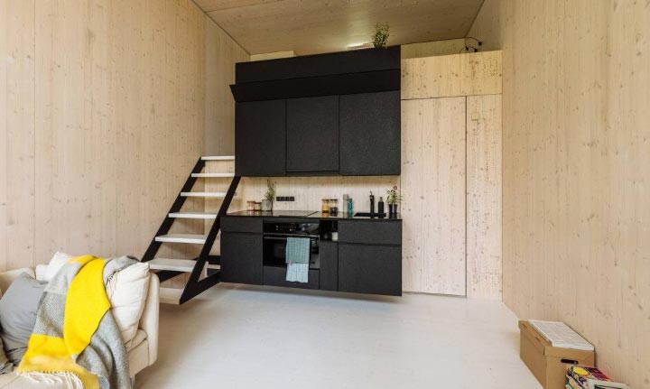 дома KODA, портативные дома из бетона, дом собрать за 4 часа 