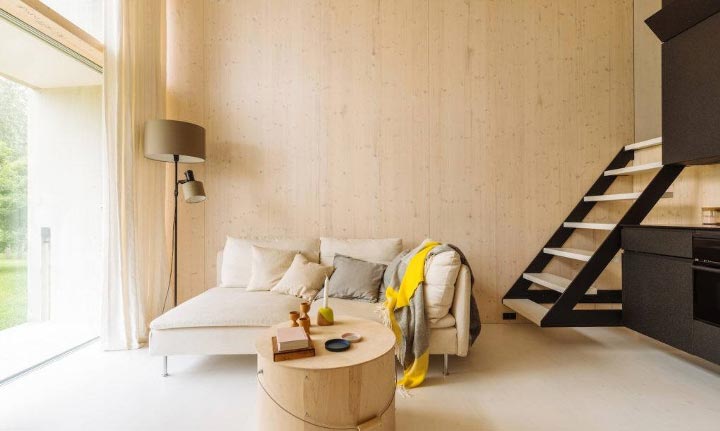 дома KODA, портативные дома из бетона, дом собрать за 4 часа 