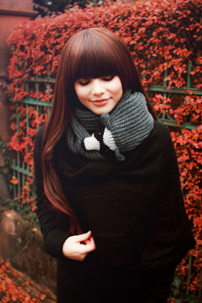 шарфы в виде животных, шарфы кусают сами себя