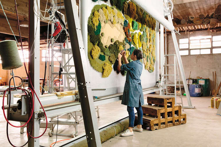 Александра Кехайоглу, Alexandra Kehayoglou, ландшафтные ковры, ковры в виде садов