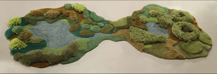 Александра Кехайоглу, Alexandra Kehayoglou, ландшафтные ковры, ковры в виде садов