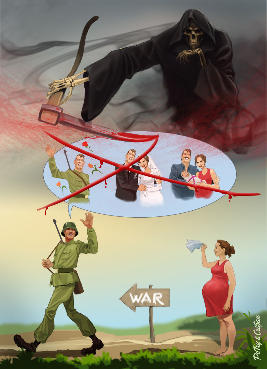 Сатирические иллюстрации, Хория Кришан и Богдан Петри 