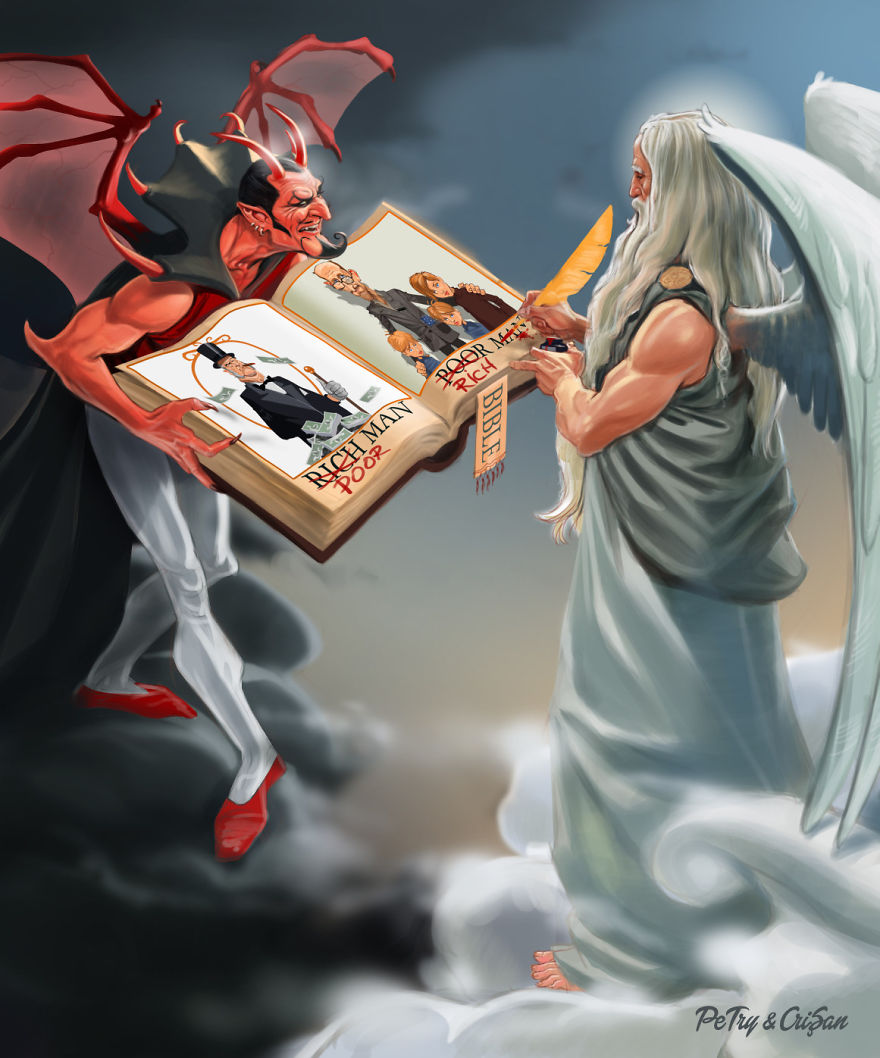 Сатирические иллюстрации, Хория Кришан и Богдан Петри 