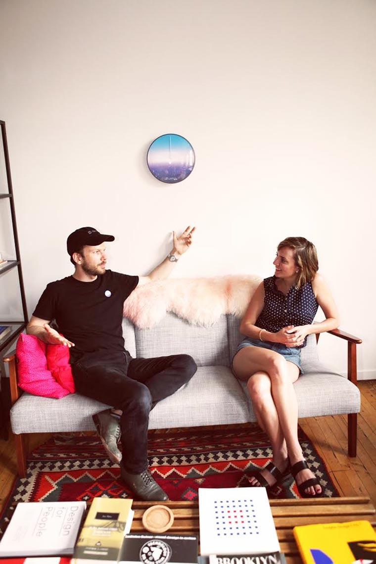 Today часы, часы Present Clock, часы показывают время цвет неба, Скотт Трифт, Scott Thrift