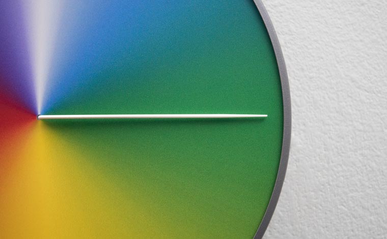 Today часы, часы Present Clock, часы показывают время цвет неба, Скотт Трифт, Scott Thrift