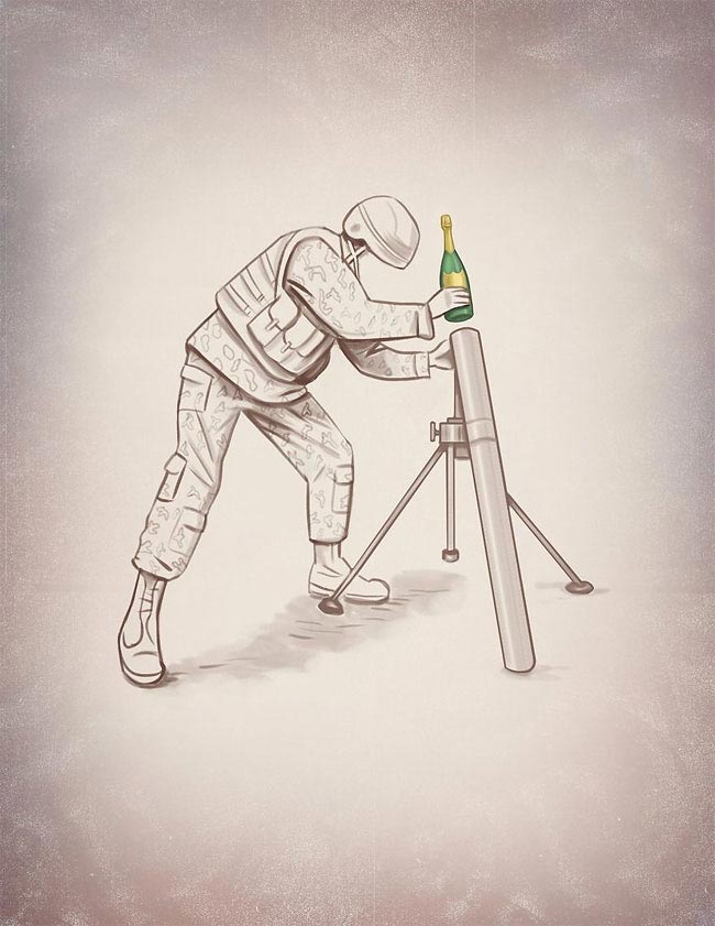 Марко Мелграти, Marco Melgrati, печальная правда современной жизни, саркастические иллюстрации