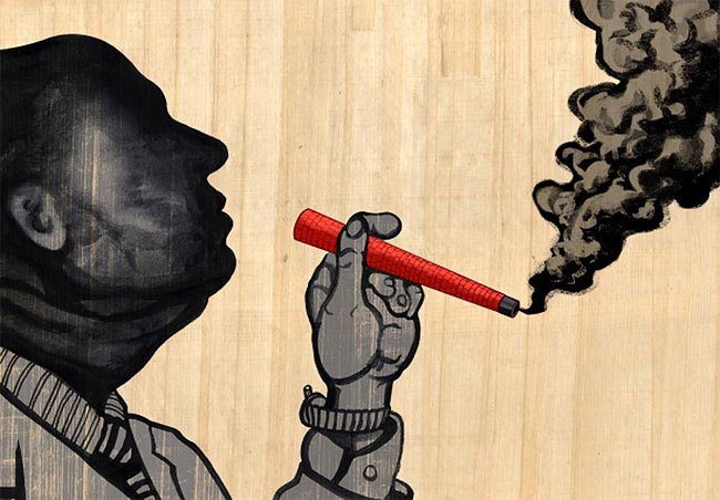 Марко Мелграти, Marco Melgrati, печальная правда современной жизни, саркастические иллюстрации