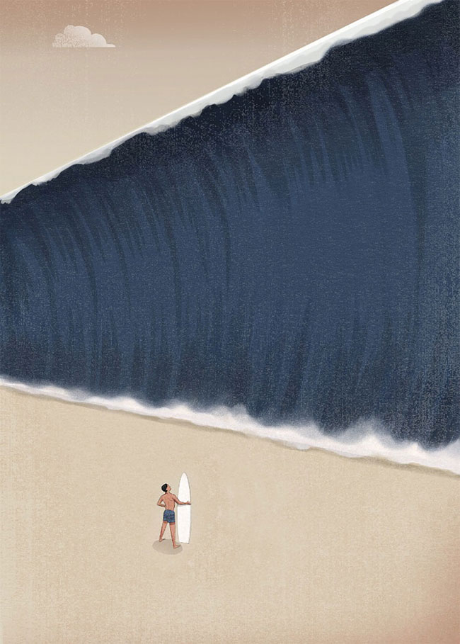 Марко Мелграти, Marco Melgrati, печальная правда современной жизни, саркастические иллюстрации