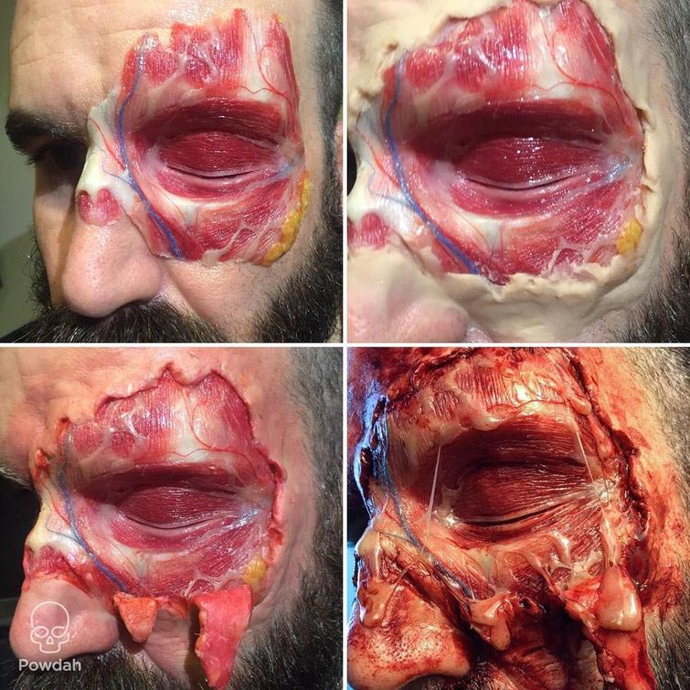 Самый страшный профиль в инстаграме или ужасные творения визажиста-самоучки Марк Клэнси ,Marc Clancy, ужасный грим, визажист пугающий грим