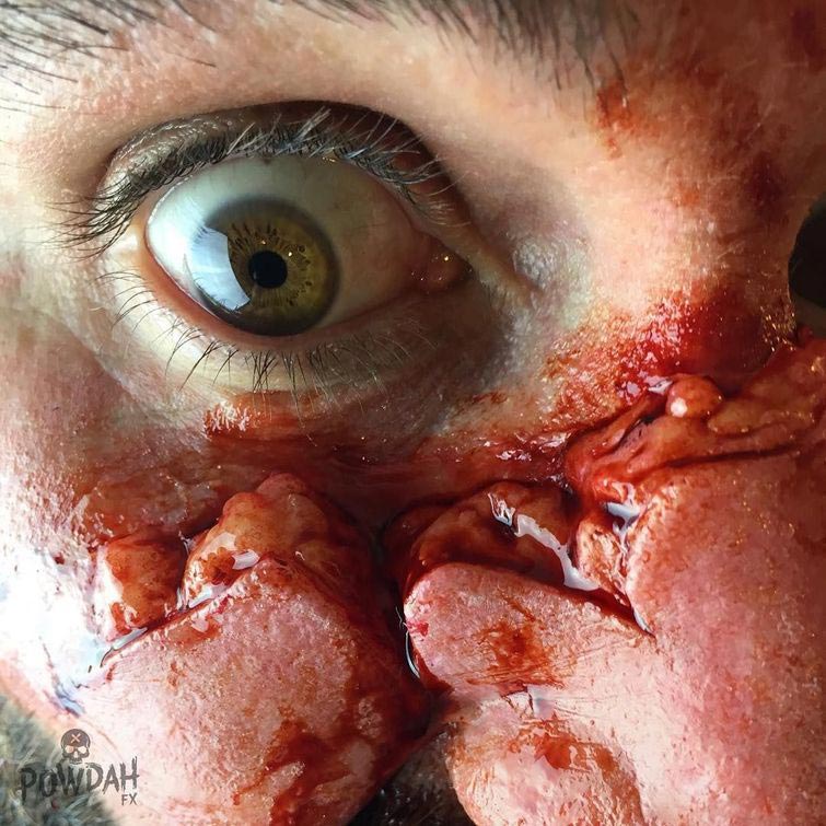 Самый страшный профиль в инстаграме или ужасные творения визажиста-самоучки Марк Клэнси ,Marc Clancy, ужасный грим, визажист пугающий грим