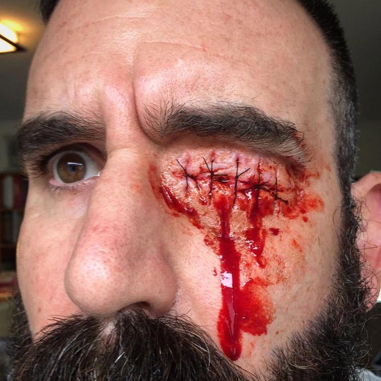 Самый страшный профиль в инстаграме или ужасные творения визажиста-самоучки Марк Клэнси ,Marc Clancy, ужасный грим, визажист пугающий грим