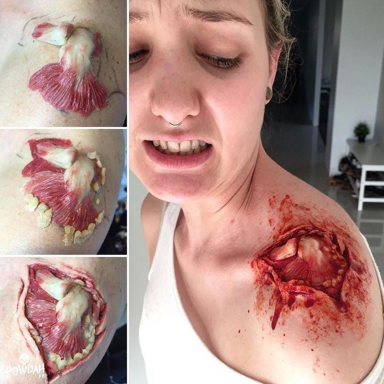 Самый страшный профиль в инстаграме или ужасные творения визажиста-самоучки Марк Клэнси ,Marc Clancy, ужасный грим, визажист пугающий грим