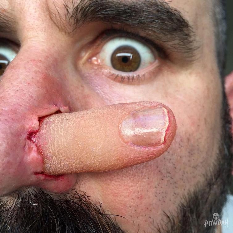 Самый страшный профиль в инстаграме или ужасные творения визажиста-самоучки Марк Клэнси ,Marc Clancy, ужасный грим, визажист пугающий грим