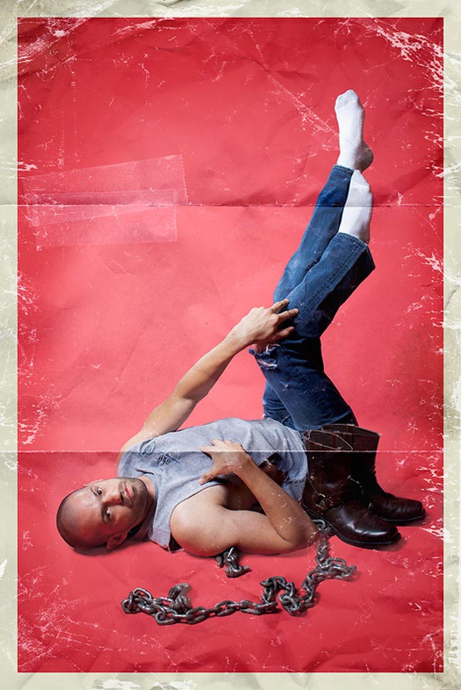 Men-Ups! — юмористические фотографии мужчин, позирующих в знаменитых пинап-позах Men-Ups, мужчины в стиле пинап, Район Сабин, Rion Sabean