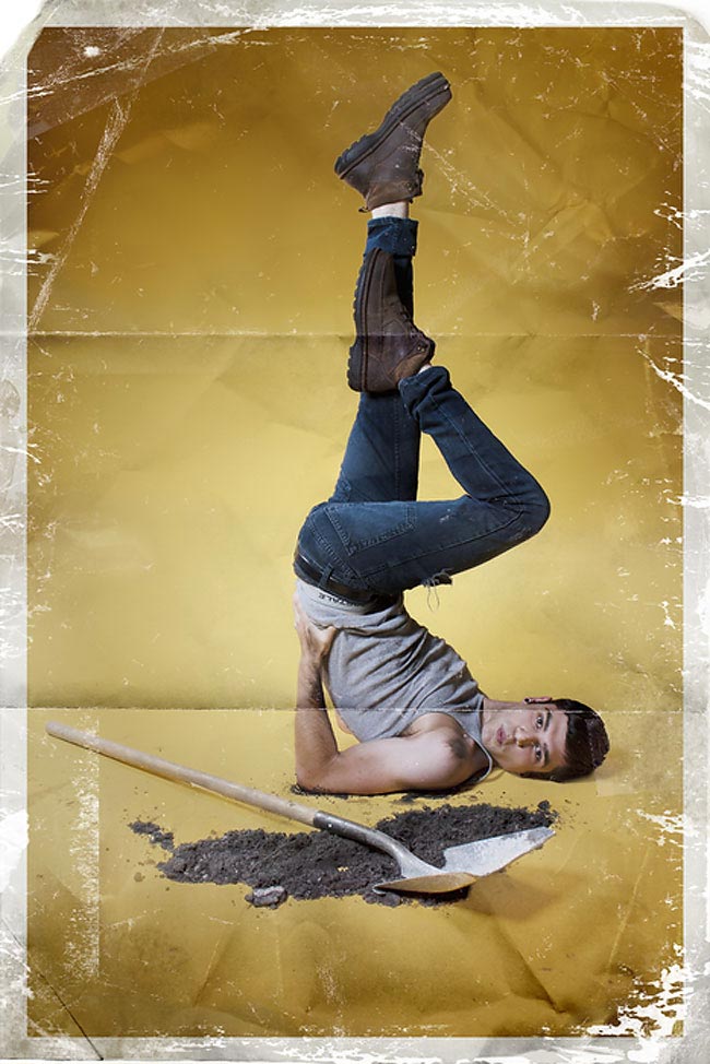 Men-Ups! — юмористические фотографии мужчин, позирующих в знаменитых пинап-позах Men-Ups, мужчины в стиле пинап, Район Сабин, Rion Sabean