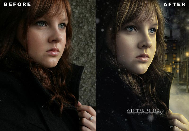 до и после фотошопа, красивый фотошоп