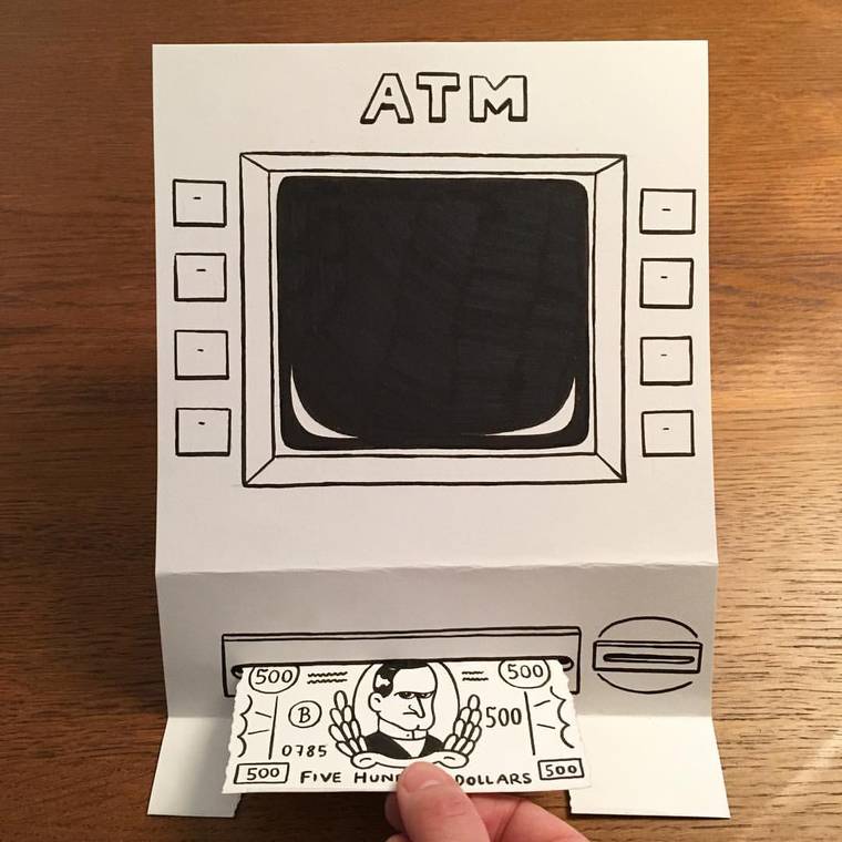 HuskMitNavn, 3D-постановки из бумаги, 3D-рисунки из бумаги