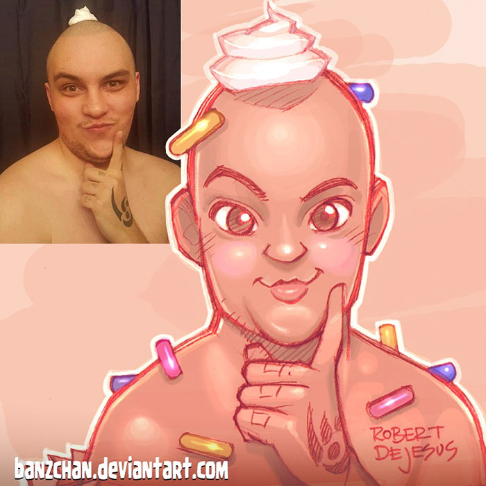 Роберт Де Джизес Robert De Jesus, фотографии в стиле аниме